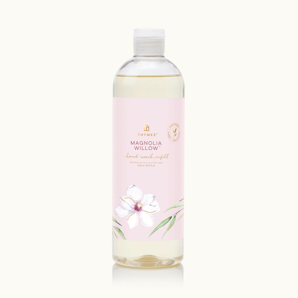 Thymes Magnolia Willow Hand Wash Refill is a woody floral image number 0